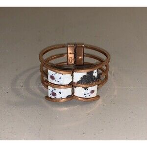 Vintage Matisse Renoir Copper Clamper Bangle Bracelet Modernist Rare